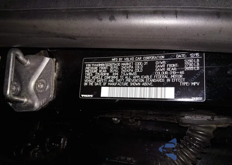 2016 Volvo Xc60 T6 Drive-E z USA, uszkodzony, nr VIN YV449MRK5G2875430